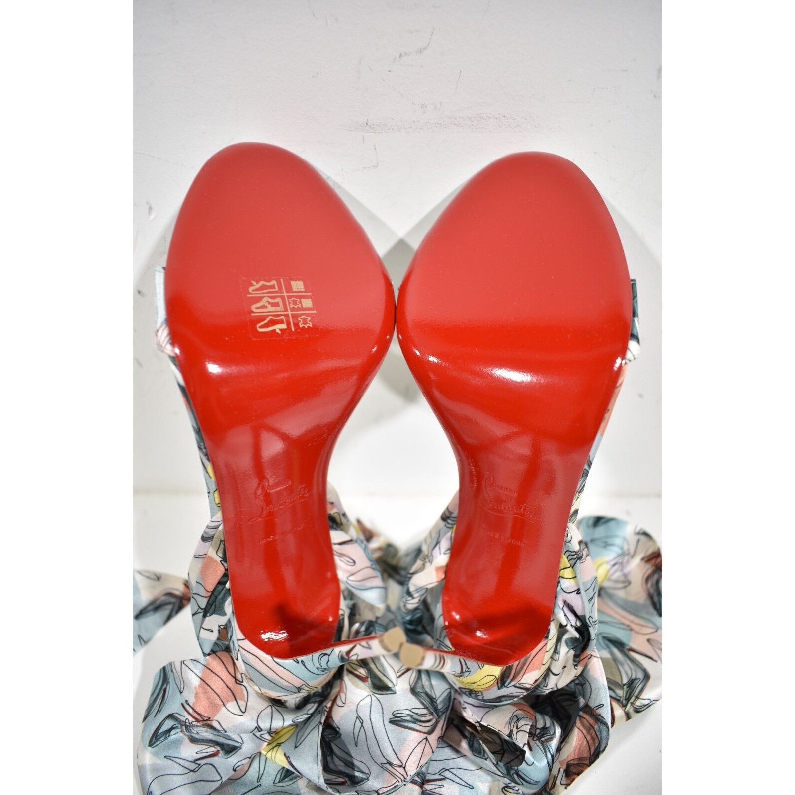 Christian Louboutin Sandale Du Desert 100 Shoes It Up Blue Sandal Heel Pump 38.5 Size US 8.5 / IT 38.5 - 12 Thumbnail