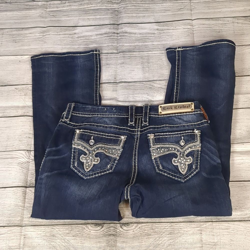 Rock Revival Rock revival leni east boot jeans size 30 Size 30" / US 8 / IT 44 - 6 Thumbnail