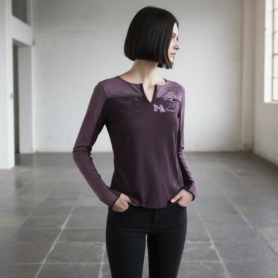 Other The Cop Copine Two Coloured Purple Top Size ONE SIZE - 1 Thumbnail