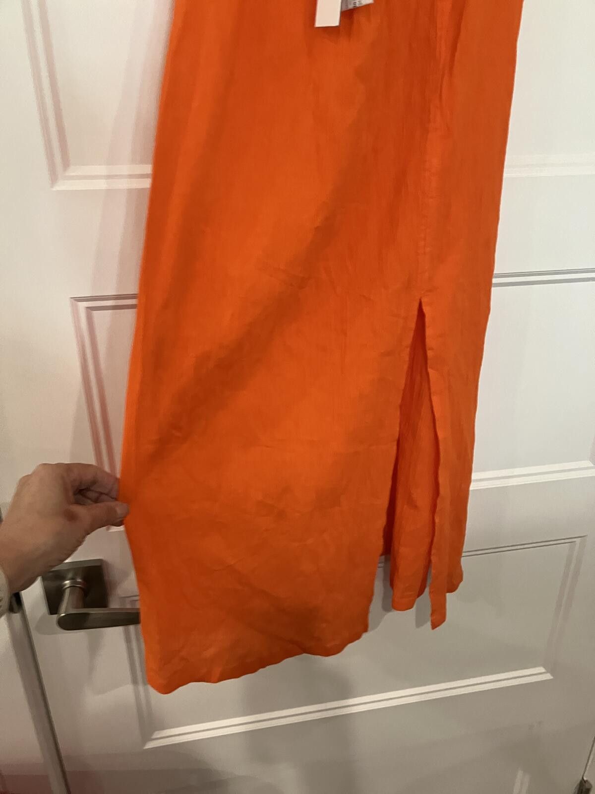 Other NWT Sanctuary Orange Sleeveless Midi Dress with Front Tie Size ONE SIZE - 6 Thumbnail