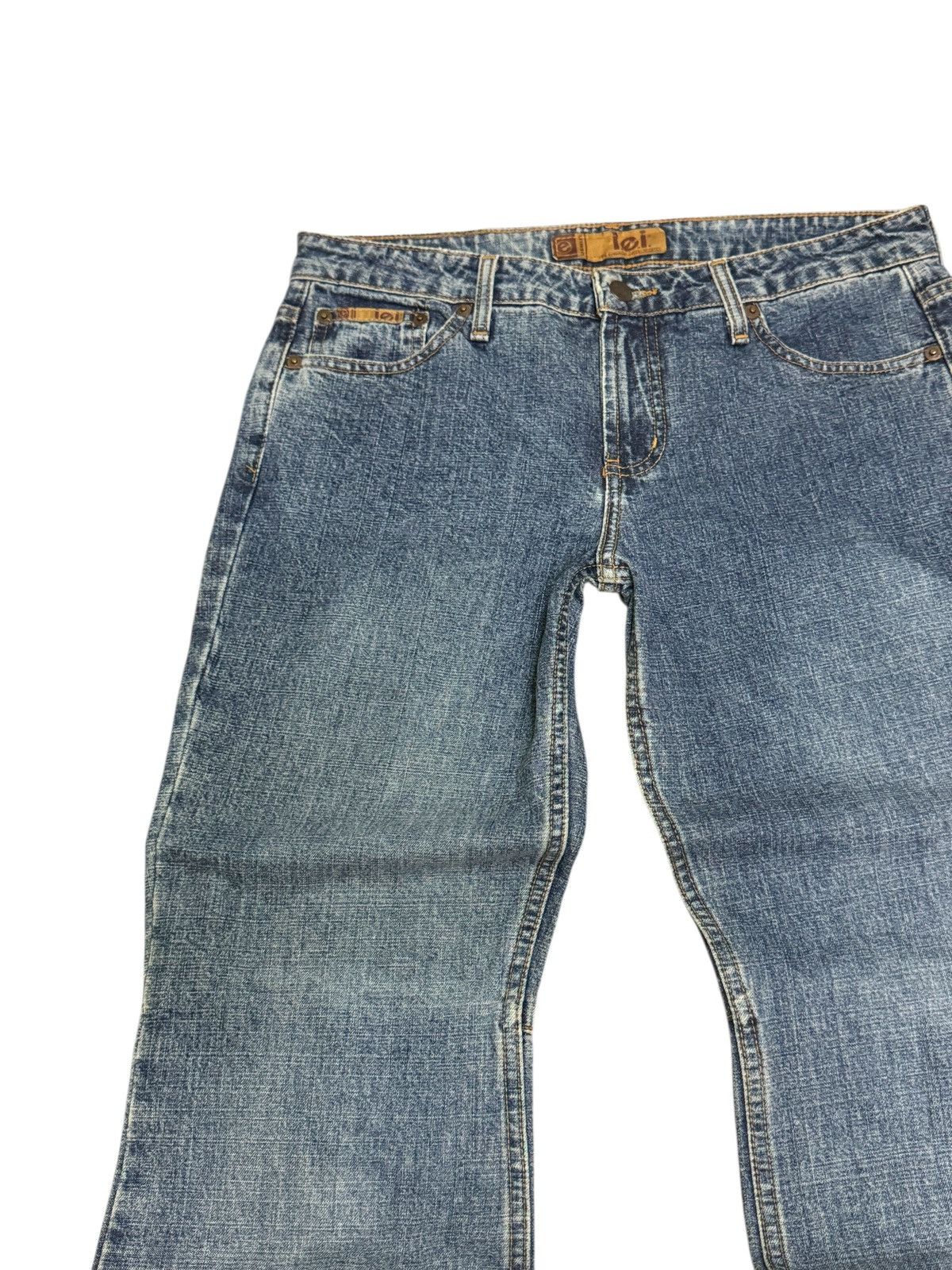 If Six Was Nine Vintage Lace-Up Flare L.e.i Jeans Boho Y2K Corset Pants Size US 30 / EU 46 - 4 Thumbnail