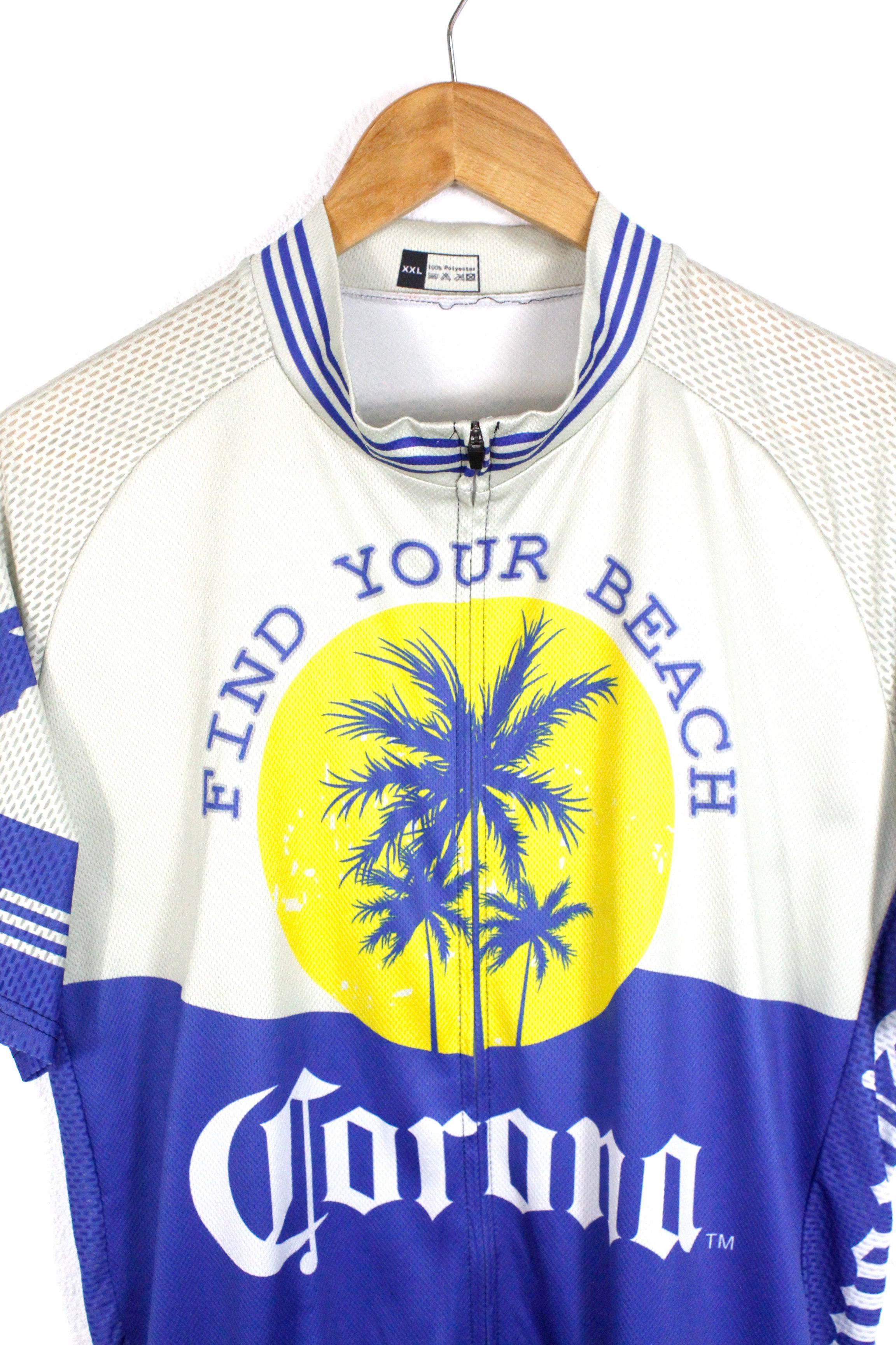 Vintage Vintage Corona All Over Printed Cycling Jersey Tee Tshirt Size US XXL / EU 58 / 5 - 2 Thumbnail