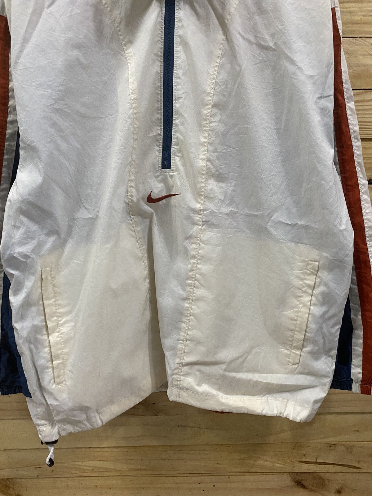 Nike × Vintage Vintage 90s NIKE centre swoosh half zipped jacket Size US XL / EU 56 / 4 - 4 Thumbnail