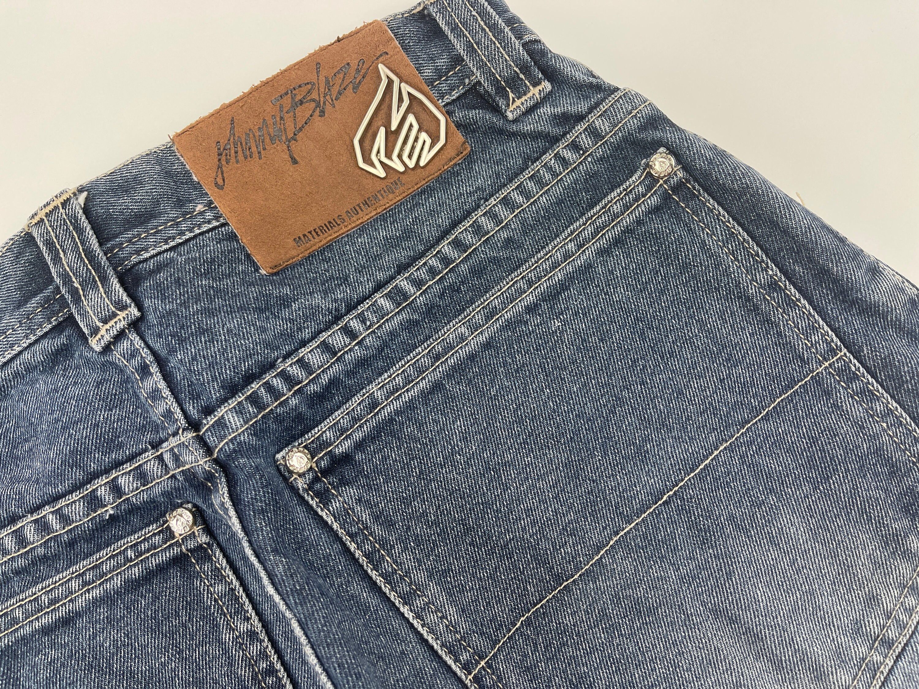 Wu-Tang Clan Johnny Blaze jeans vintage Wu Wear Wu Tang Clan 90s 1990s 28 Size US 28 / EU 44 - 6 Thumbnail