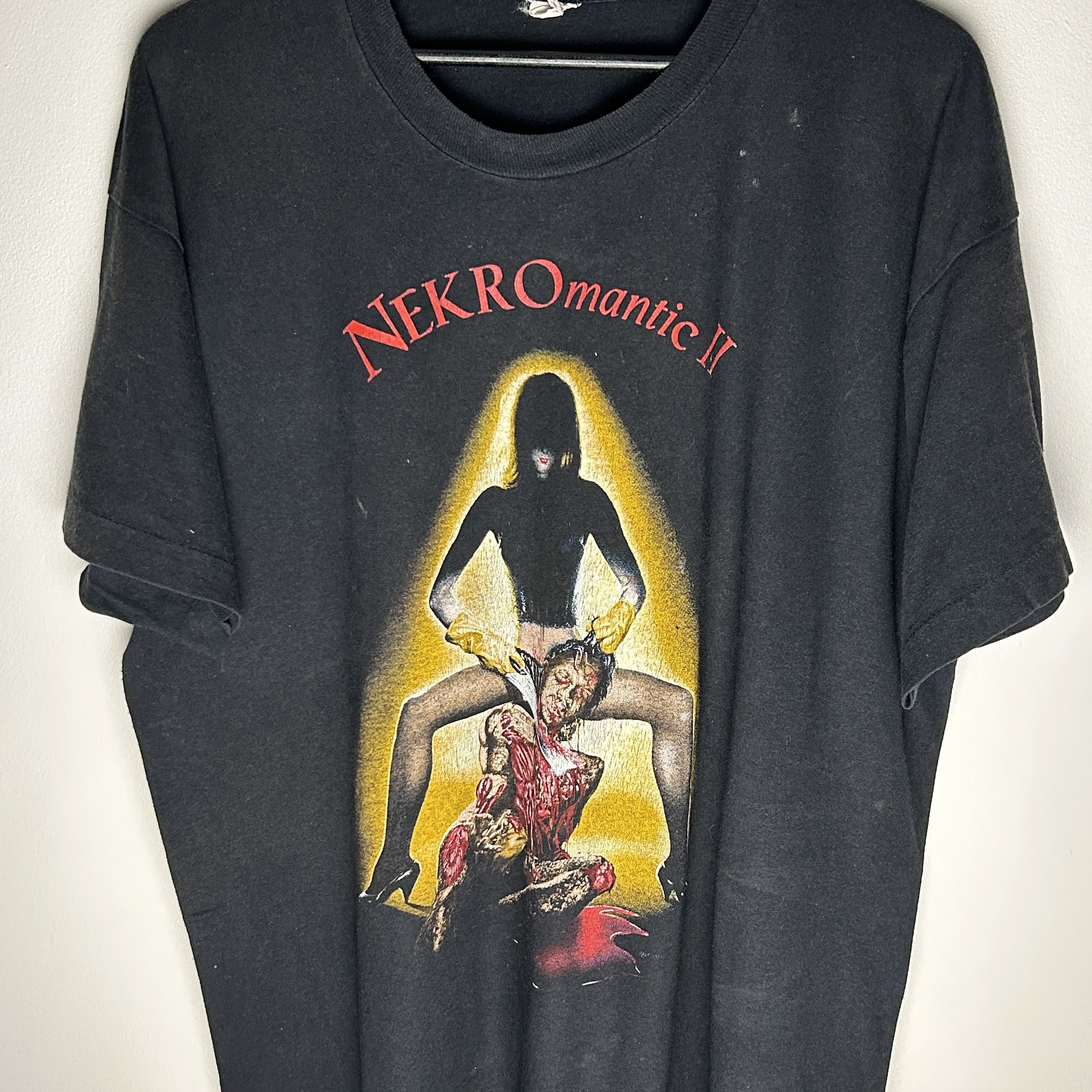 Vintage Vintage Nekromantik 2 1991 Horror T-shirt Size US XL / EU 56 / 4 - 2 Thumbnail