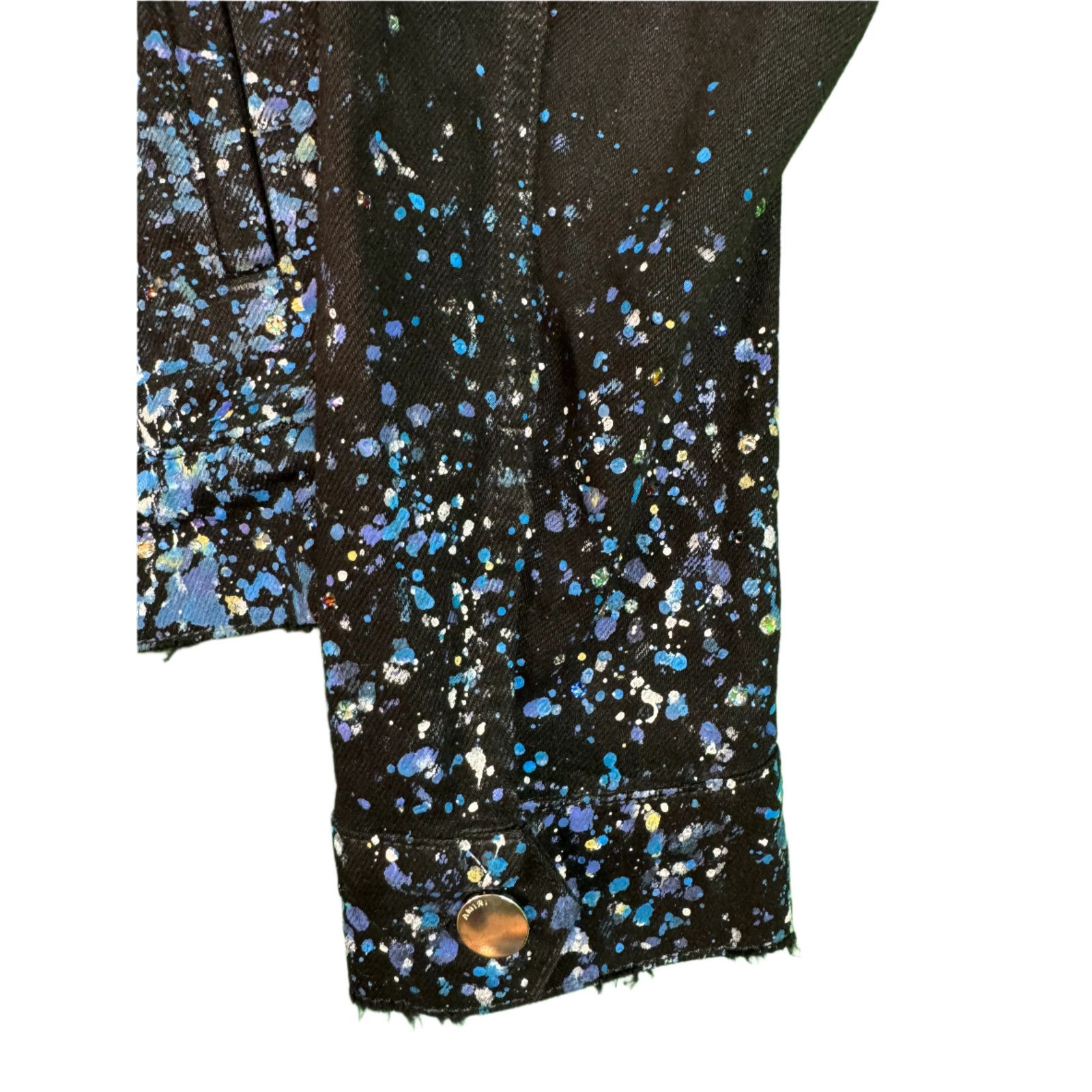Amiri Amiri Black & Blue Rhinestone Jacket Size US XS / EU 42 / 0 - 5 Thumbnail