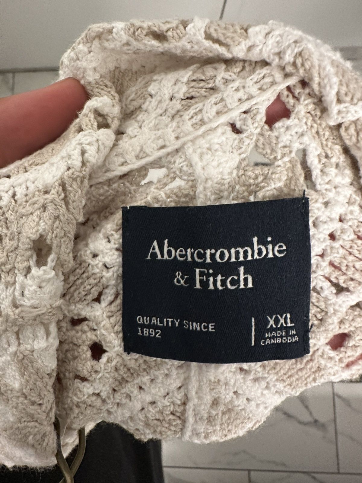 Abercrombie & Fitch Abercrombie Crochet Button-Up Size US XXL / EU 58 / 5 - 2 Thumbnail