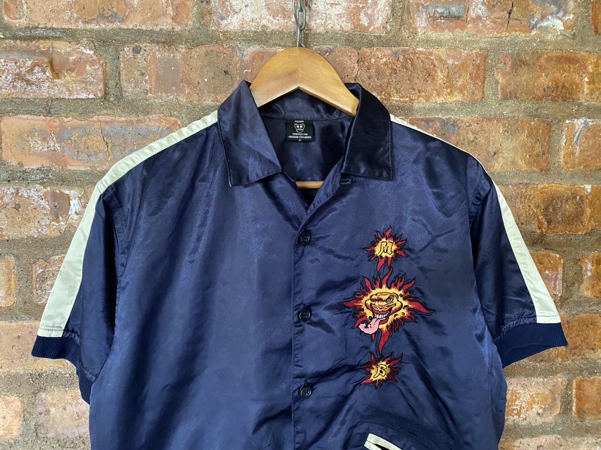 Japanese Brand 1990s MILKBOY Devil monster embroidered Bowling shirt Size US M / EU 48-50 / 2 - 3 Thumbnail