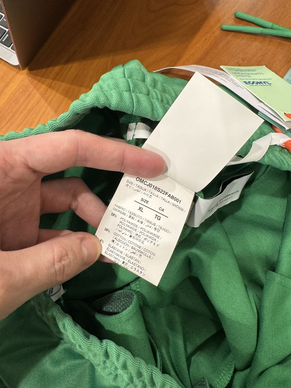 Off-White Off-White Green Eco Track Pants Size US 36 / EU 52 - 22 Thumbnail