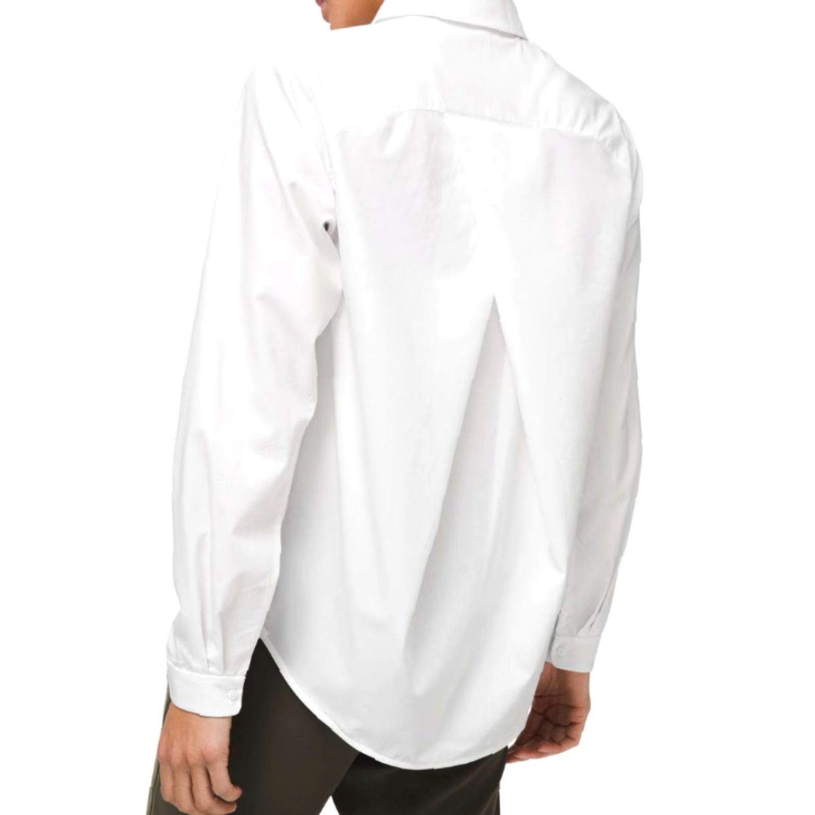 Lululemon Lululemon Women's Shirt Full Day Ahead White LW3DGQS Athleisure Sz 8 Size M / US 6-8 / IT 42-44 - 3 Thumbnail