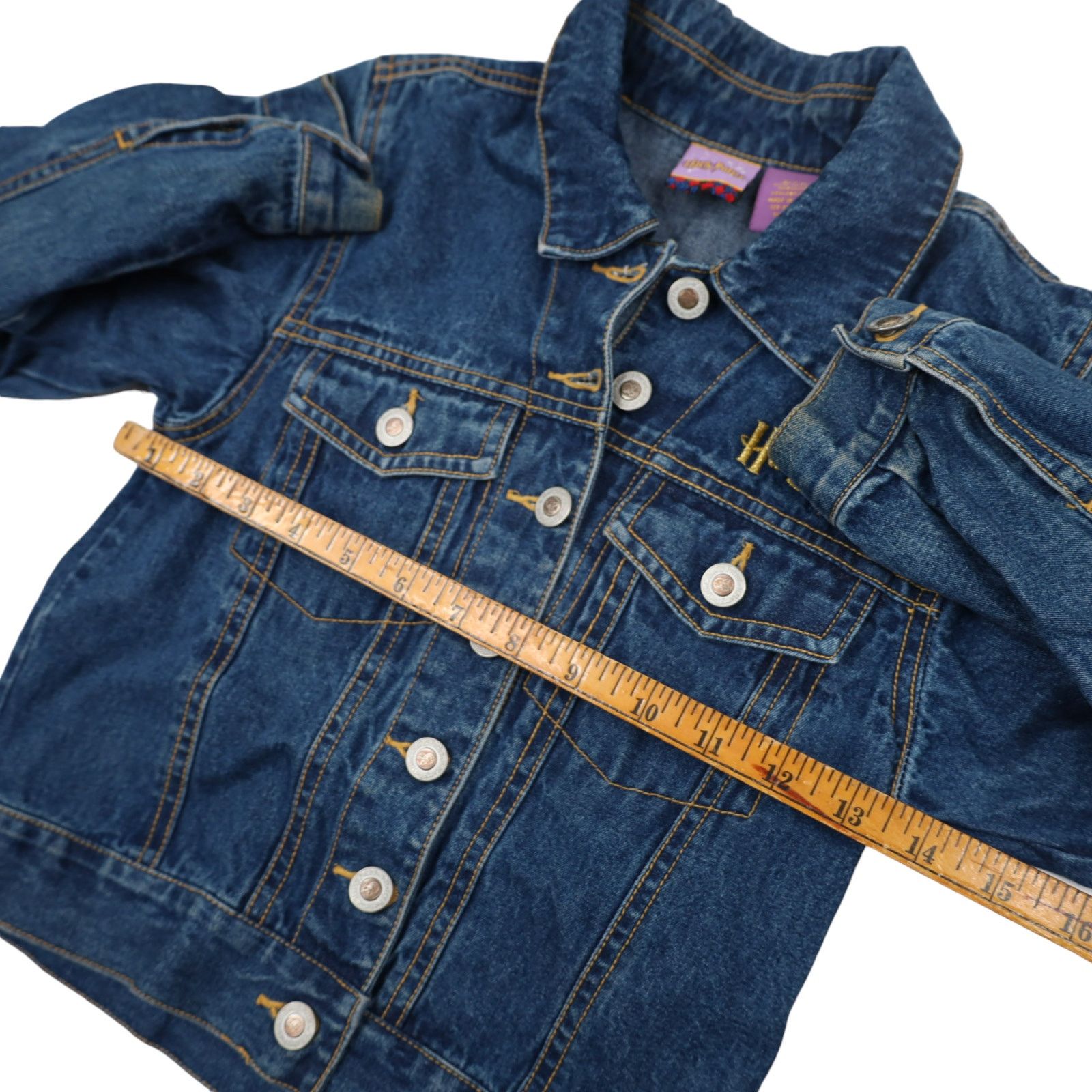 Vintage Vintage Y2k Harry Potter Hedwing Denim Jacket Size XXS / US 00 / IT 34 - 5 Thumbnail