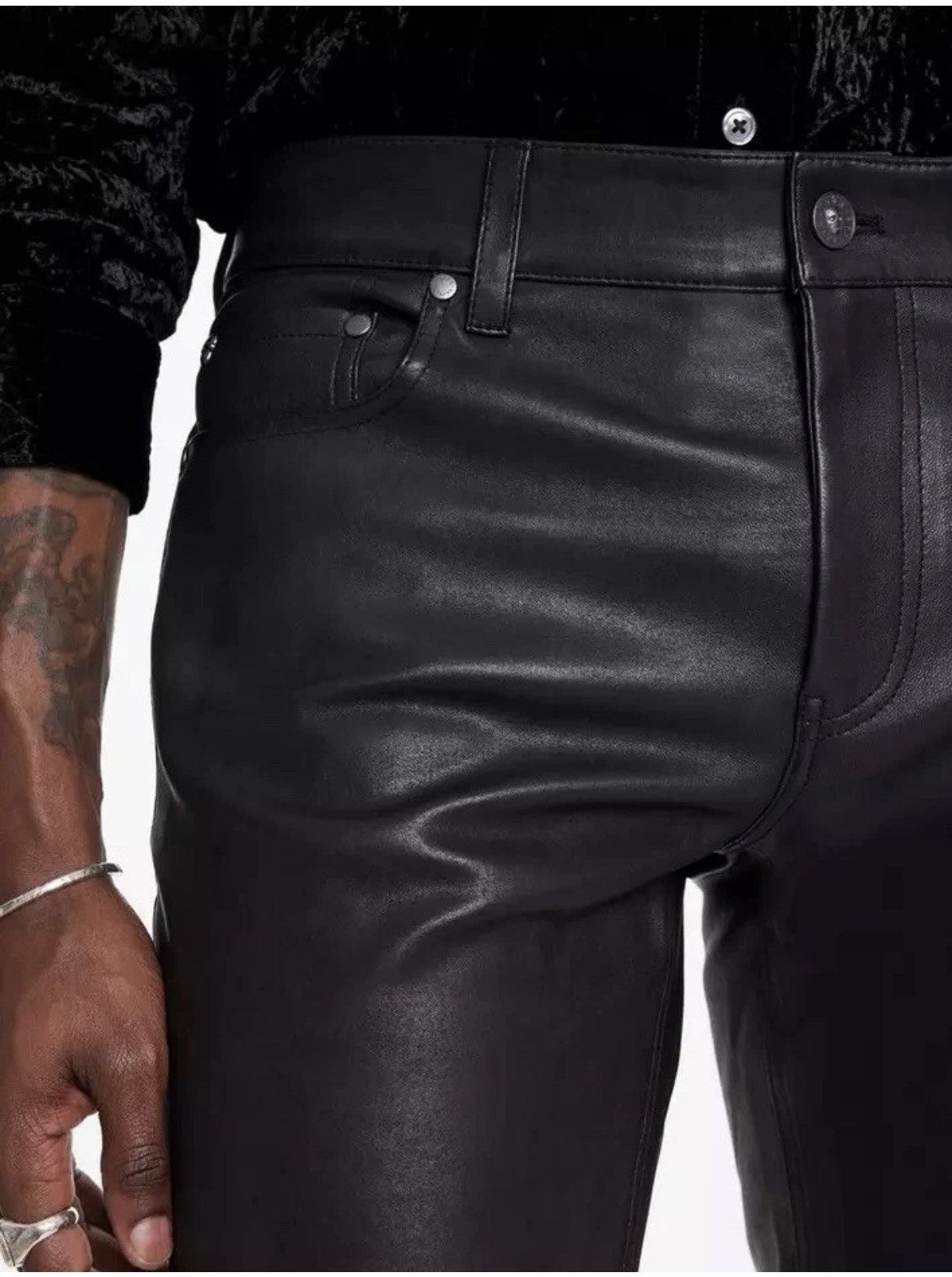John Varvatos Rocker Leather pants. 30 Size US 30 / EU 46 - 7 Thumbnail