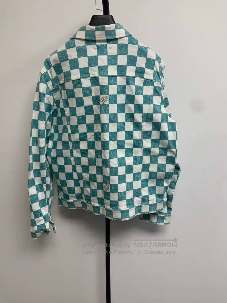 Louis Vuitton Louis Vuitton Lapel checkerboard single-breasted denim jac Size US L / EU 52-54 / 3 - 2 Thumbnail