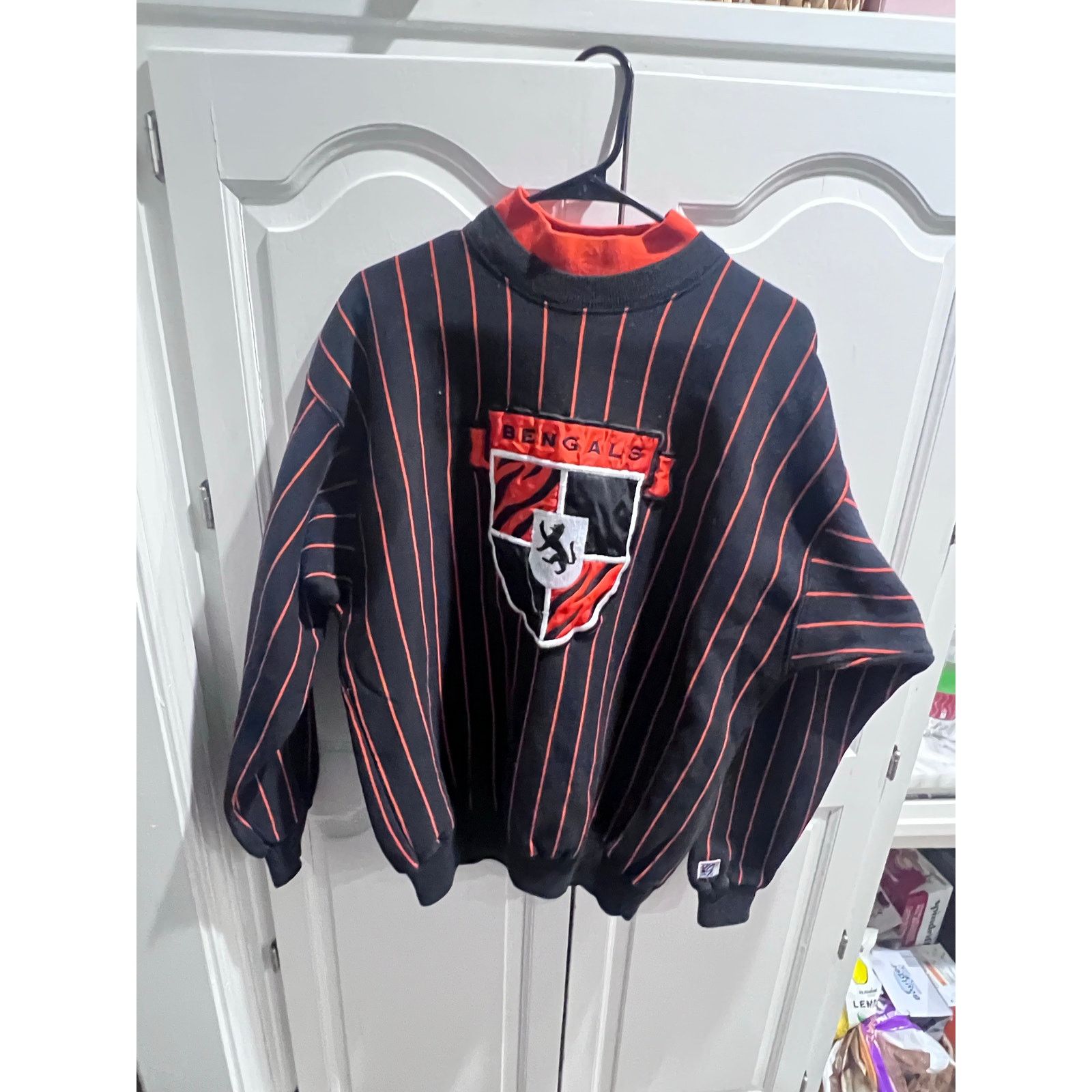 The Game Vintage 90s Cincinnati Bengals Pinstripe Crewneck Sweatshirt Size US XL / EU 56 / 4 - 3 Thumbnail