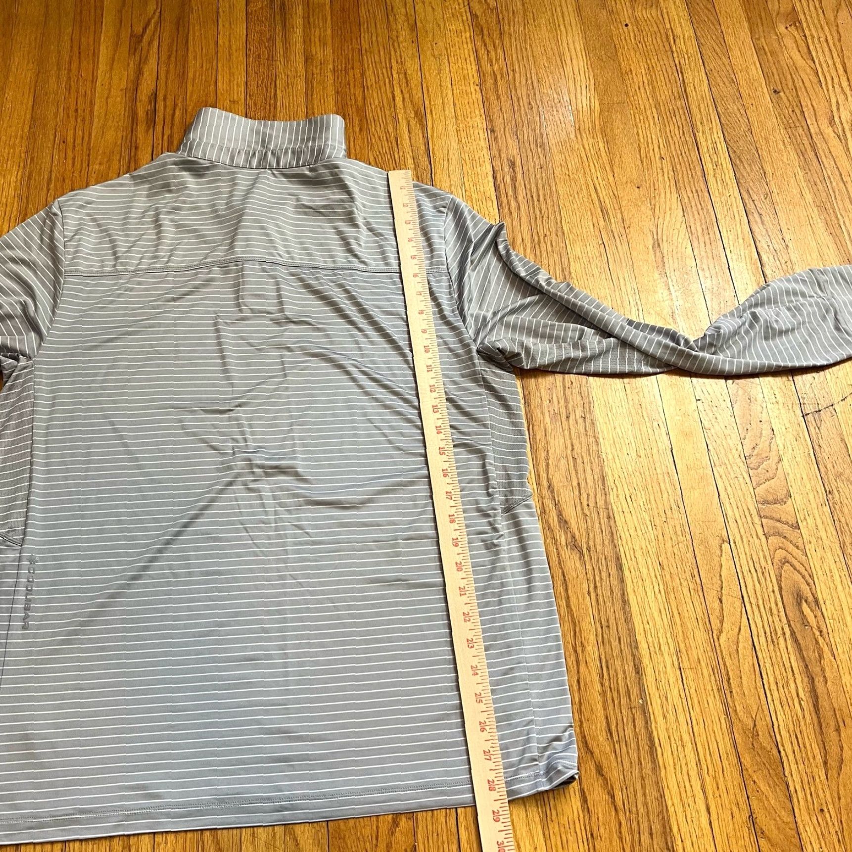 Vintage Coolibar Polo Shirt Mens Large Long Sleeve Golf Gray Performance} Size US L / EU 52-54 / 3 - 6 Thumbnail