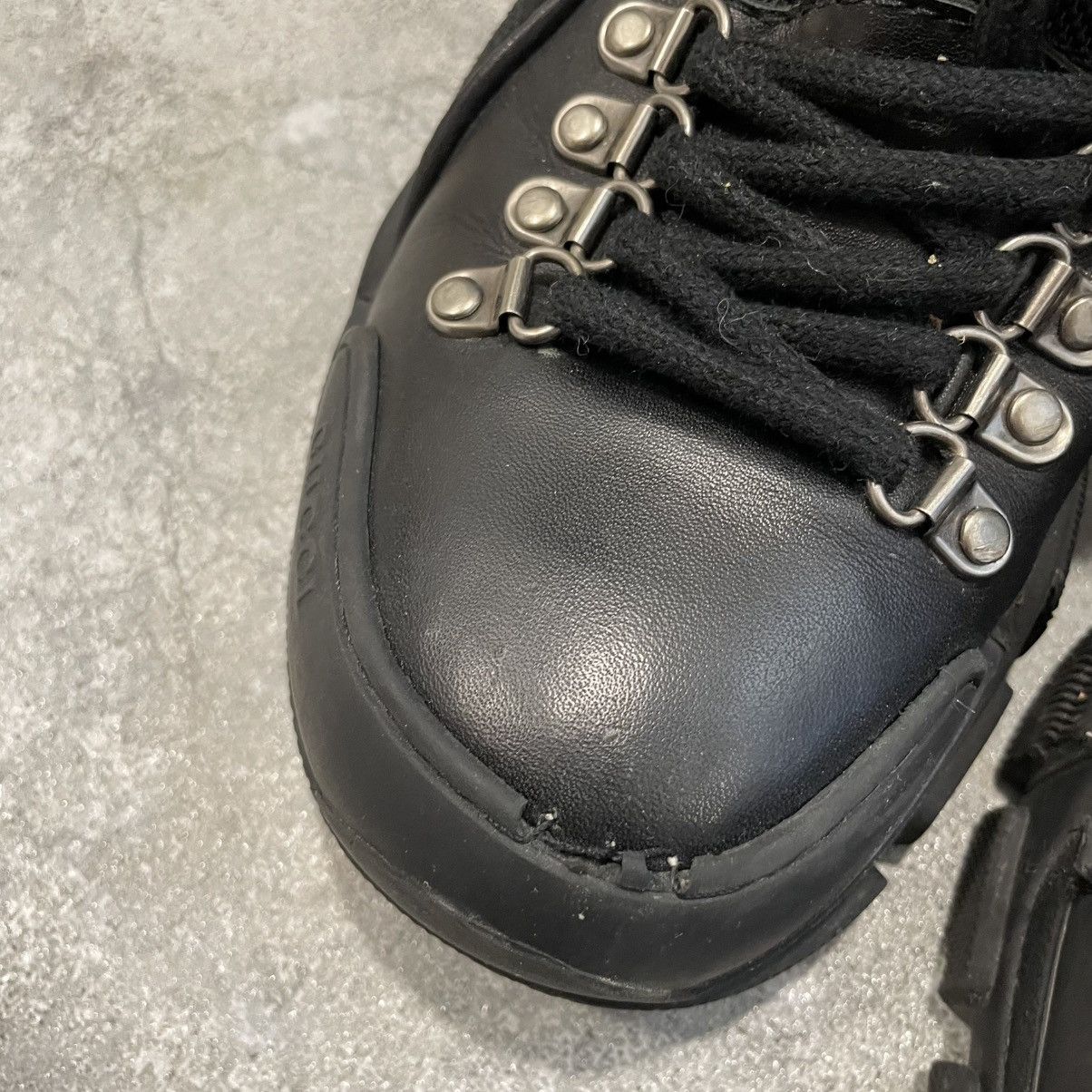 If Six Was Nine × Le Grande Bleu (L.G.B.) Gucci Flashtrek Sneaker shoes leather canvas fur faux boots Size US 5 / IT 35 - 7 Thumbnail