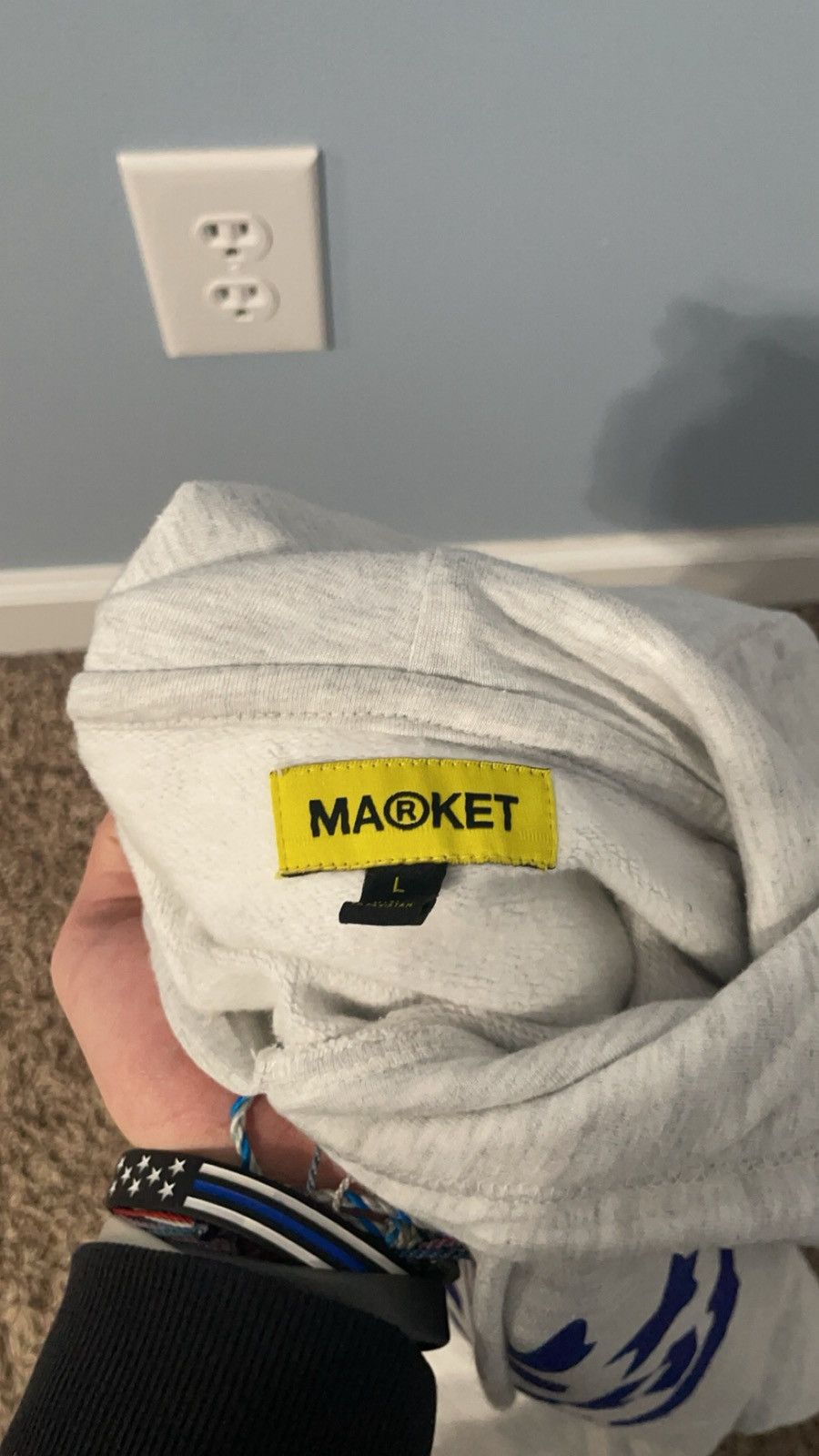 Market Market Studios Purple Pixelated Logo Hoodie Size US L / EU 52-54 / 3 - 4 Thumbnail