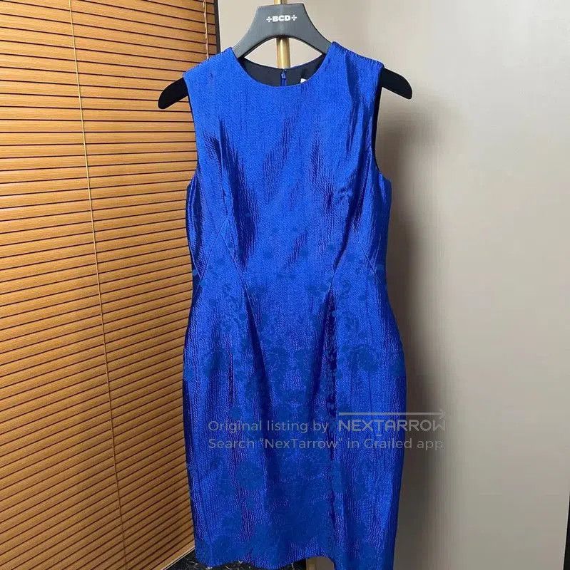 Versace Versace Summer Blue Cotton Midi Dress . Size XXS / US 00 / IT 34 - 1 Thumbnail