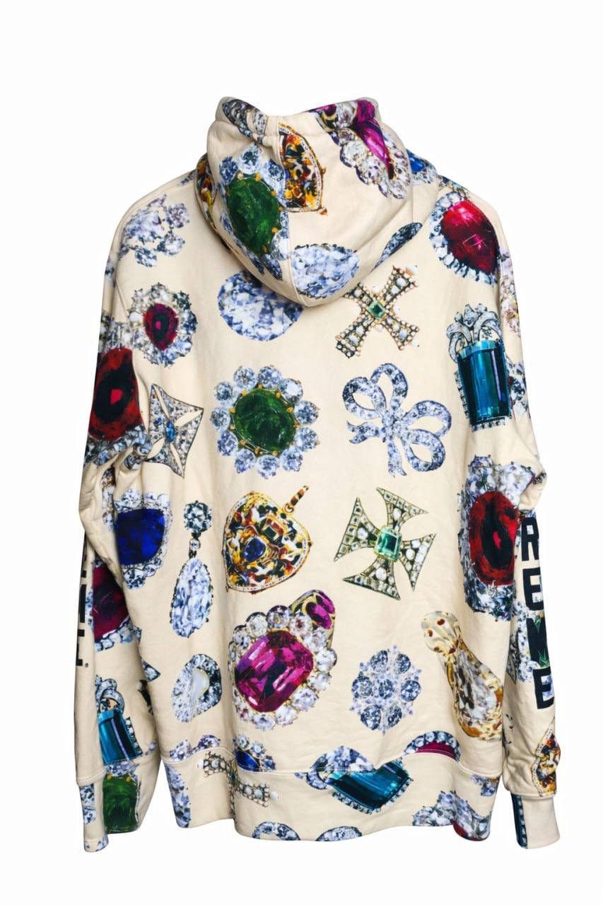 Supreme Supreme Jewels Hoodie Cream Size US L / EU 52-54 / 3 - 2 Thumbnail