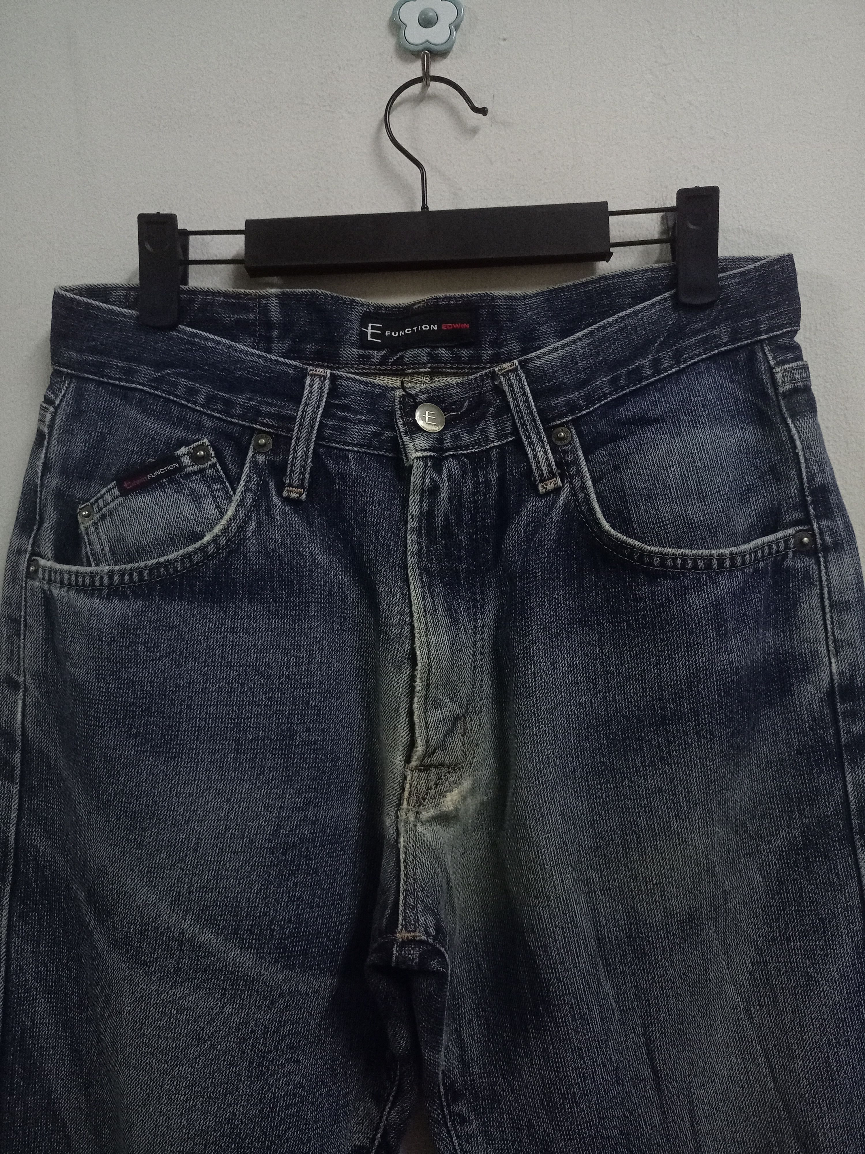 Edwin × Japanese Brand Vintage Japanese Edwin E-Function Blue Wash Baggy Jeans Size US 30 / EU 46 - 4 Thumbnail