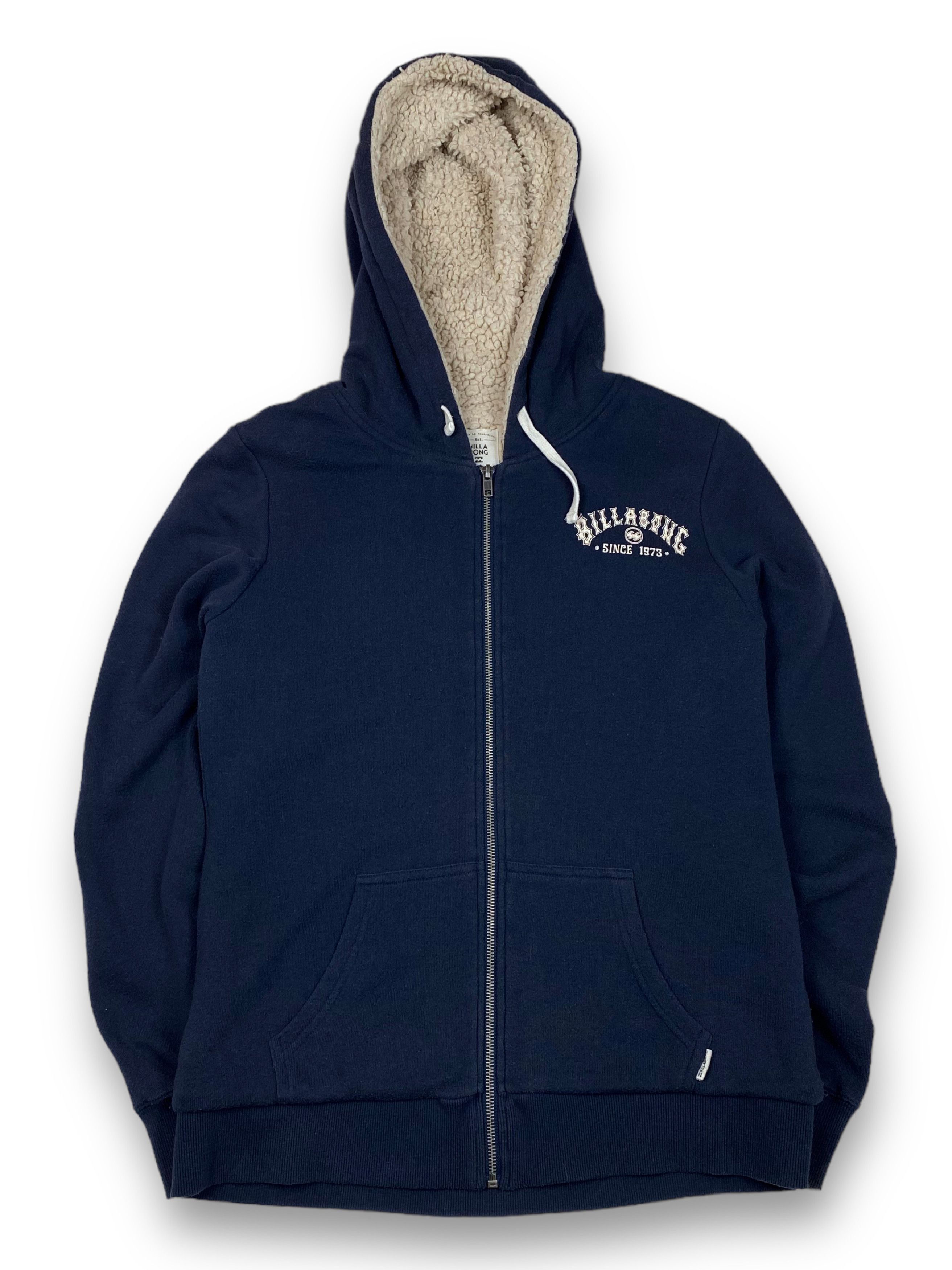 Billabong Vintage BILLABONG Sherpa Zip Big Logo Hoodie M731 Size US M / EU 48-50 / 2 - 2 Thumbnail