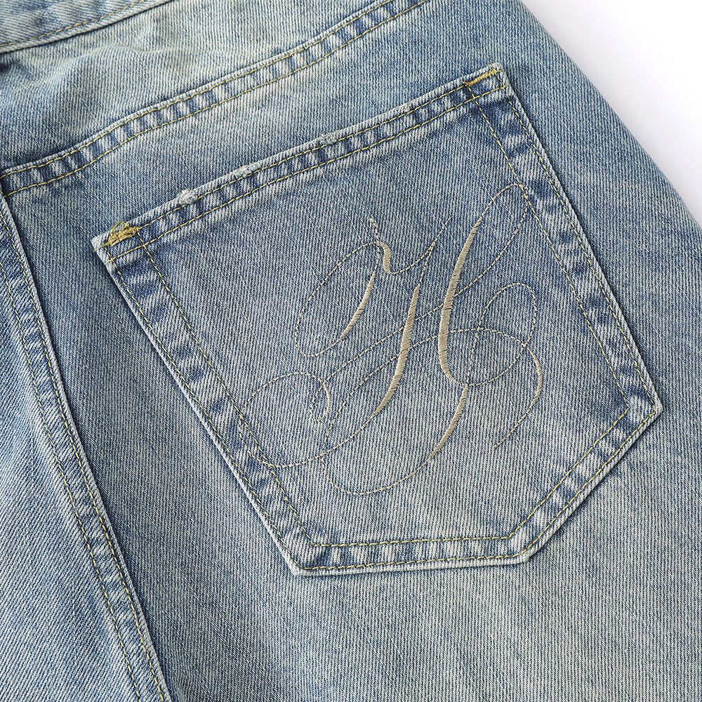 Vintage Men's Vintage Punk Distressed Washed Denim Jeans Size US 32 / EU 48 - 5 Thumbnail