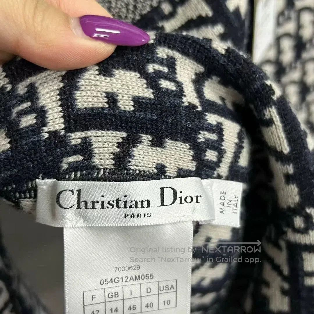 Dior navy blue reversible zip-up hoodie. Size US L / EU 52-54 / 3 - 3 Thumbnail