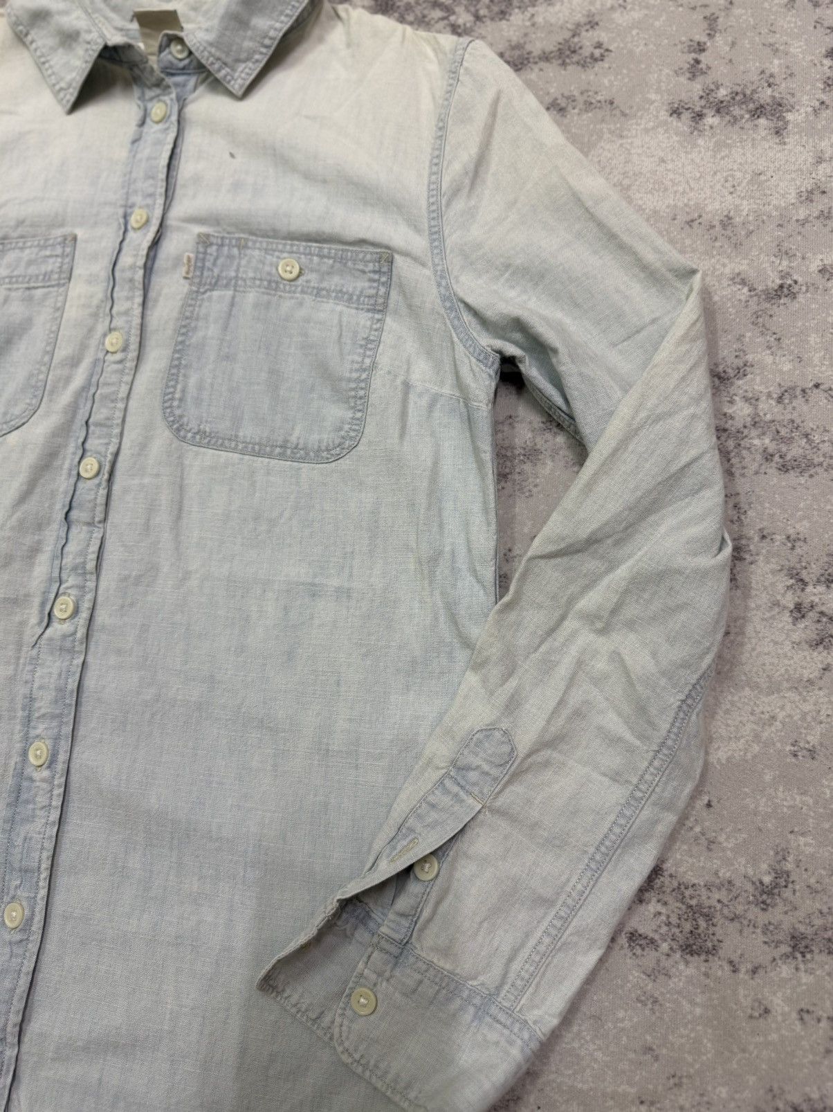 Levi's Levi’s light blue long sleeved denim button up shirt dress Size XS / US 0-2 / IT 36-38 - 5 Thumbnail