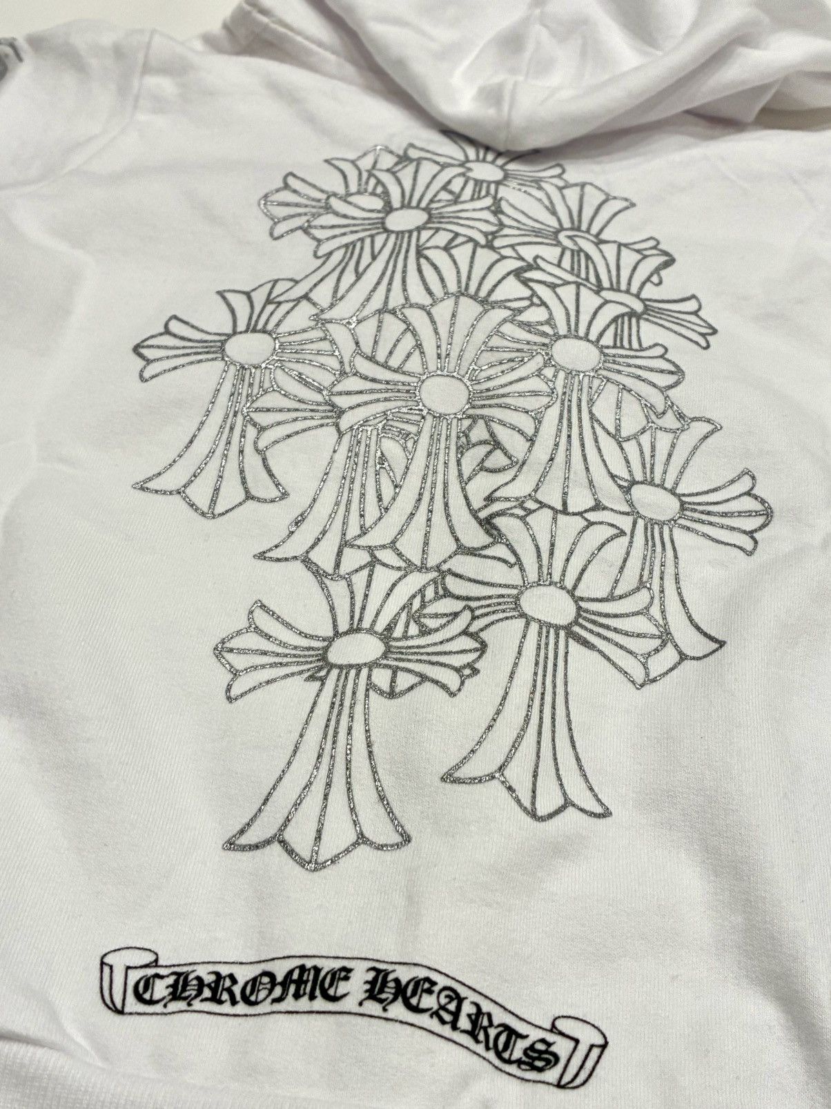 Chrome Hearts Chrome Hearts Toddler Zip Up Hoodie With silver Cross Ball Size US XXS / EU 40 - 1 Thumbnail