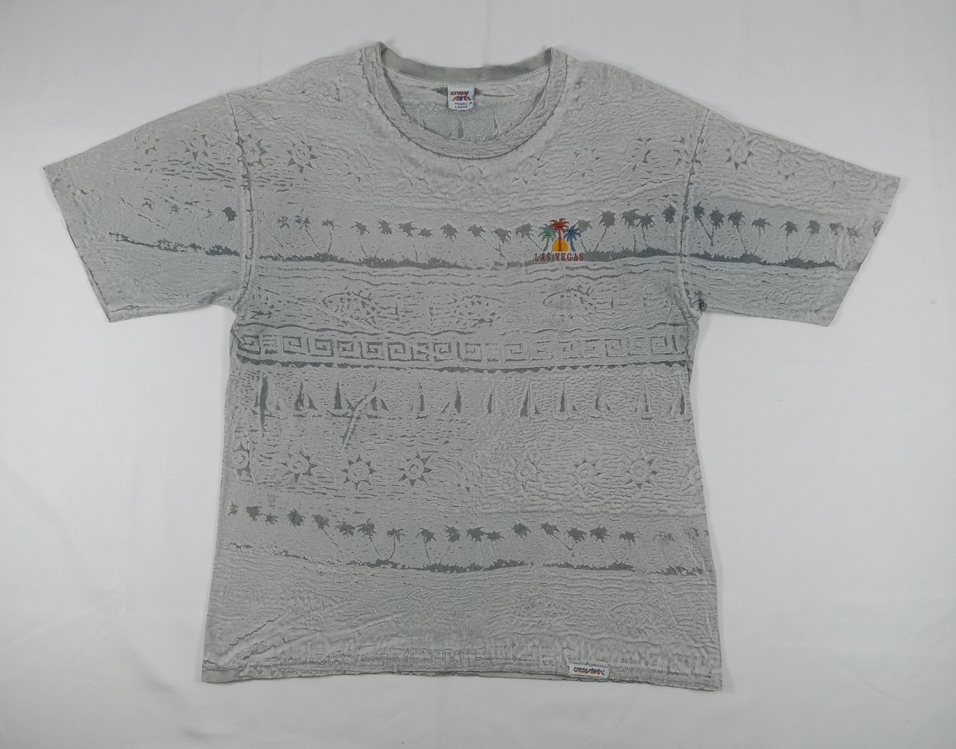 Vintage Vintage 90s Crazy Shirt Las Vegas T Shirt Size US L / EU 52-54 / 3 - 1 Thumbnail