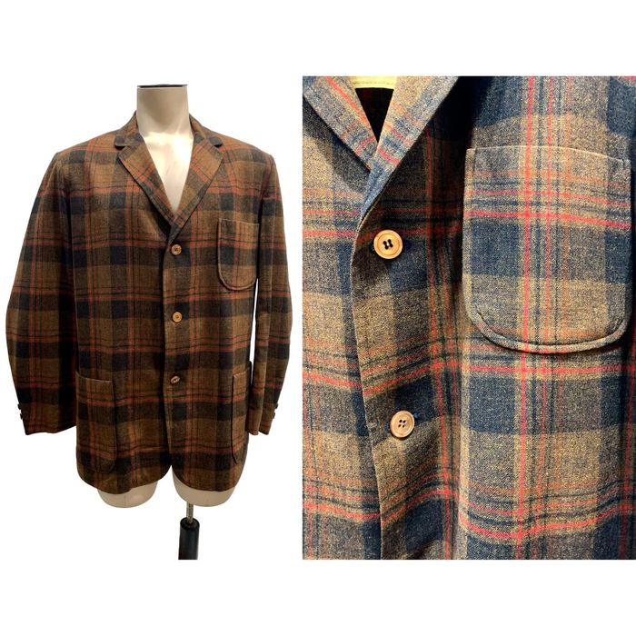 Pendleton 50s 60s Disneyland Frontierland Pendleton Plaid Blazer | Grailed