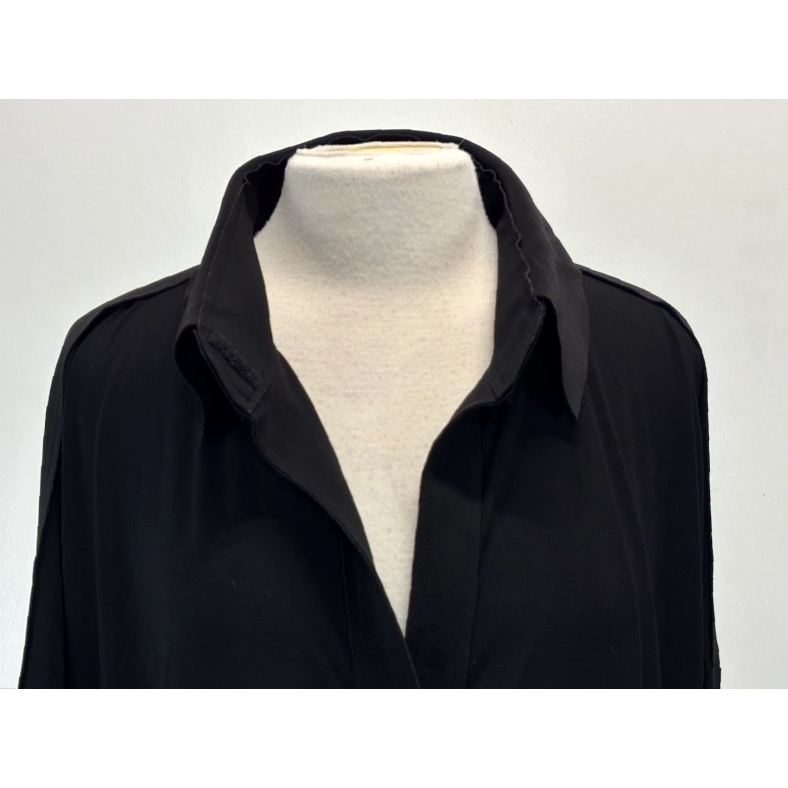Norma Kamali Norma Kamali Box Shirt Dress Swim Cover Sz Large Women’s Black Draped Minimalist Shirt Dress Box Black Cover Draped Minimalist Women’s Large Sz Size L / US 10 / IT 46 - 5 Thumbnail