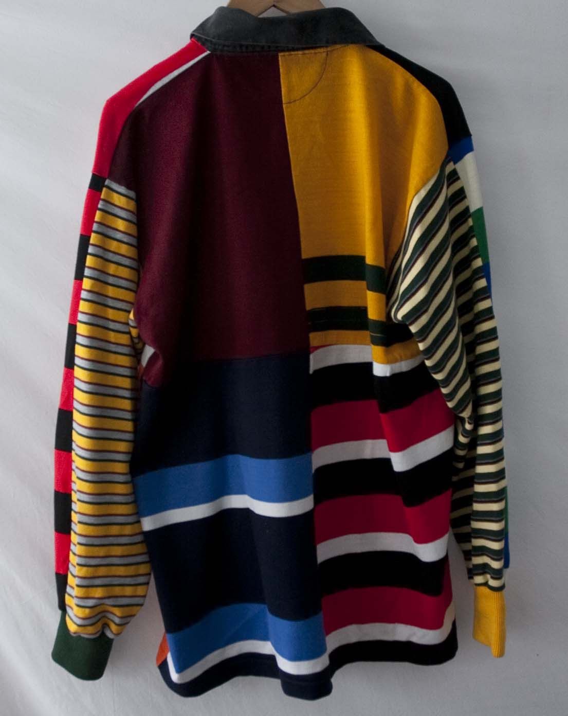 Vintage Rugby Polo Long Sleeve Stripe Vintage Made England Size XL Size US L / EU 52-54 / 3 - 7 Thumbnail