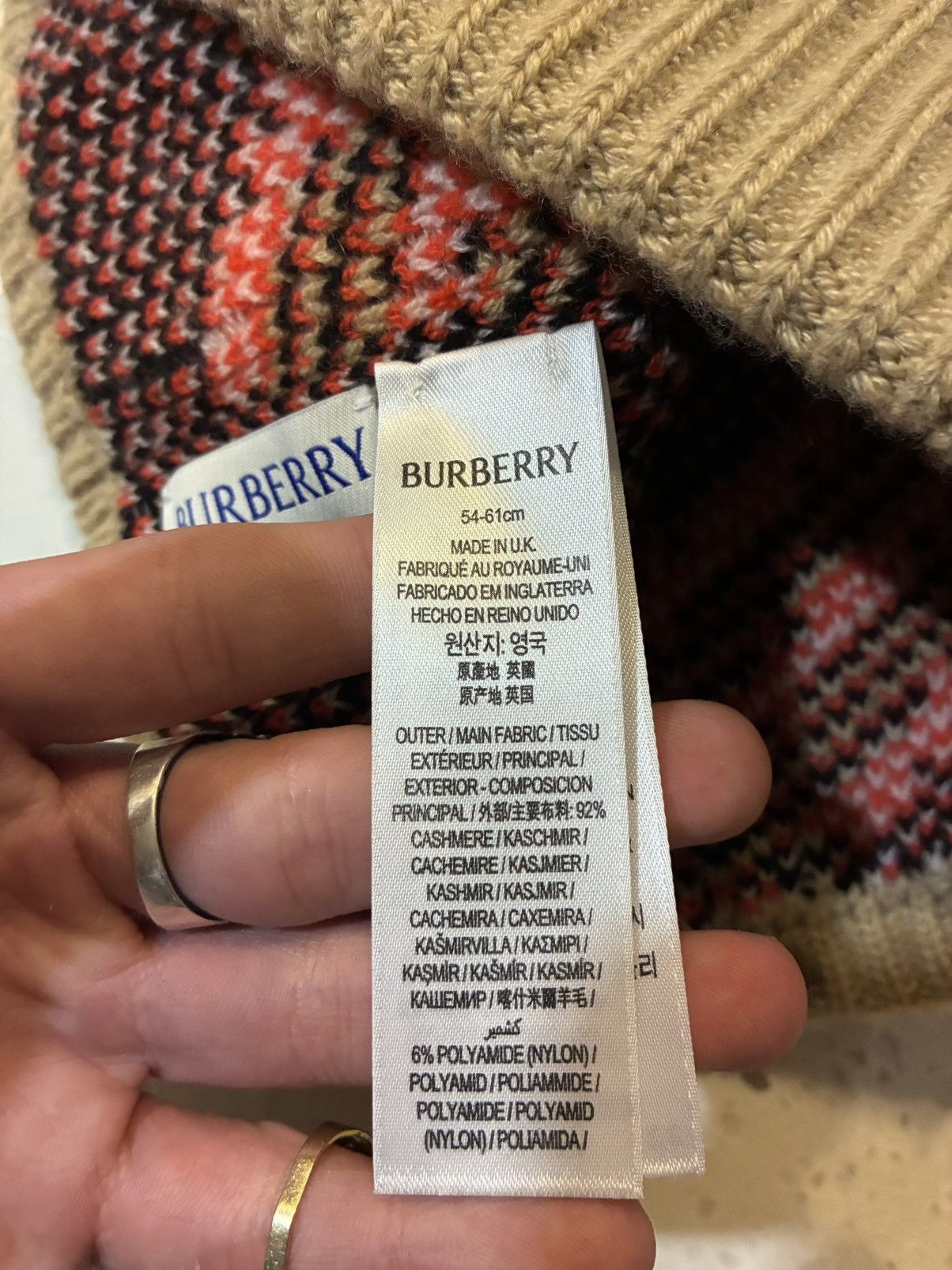 Burberry Burberry check beanie Size ONE SIZE - 8 Thumbnail