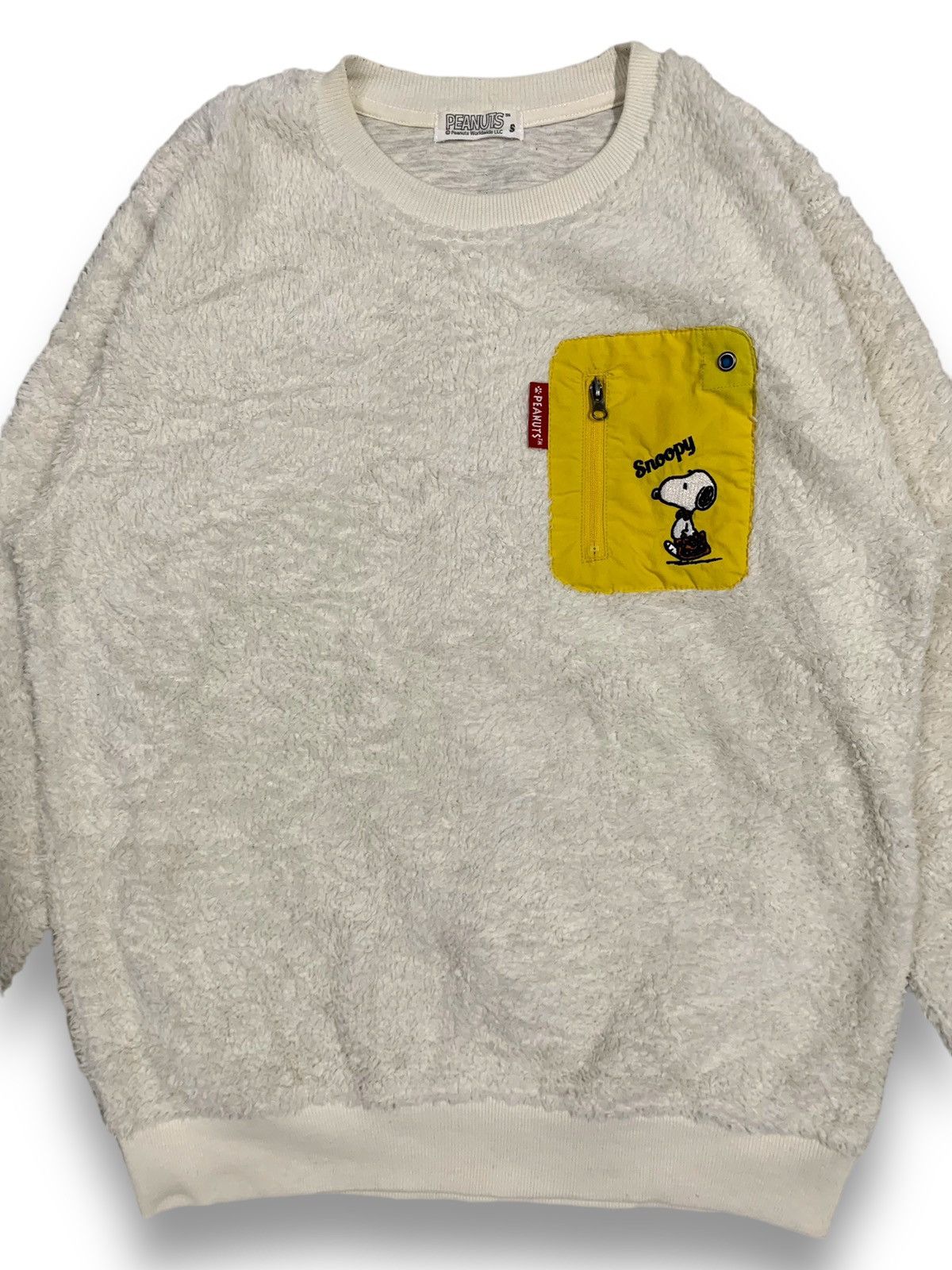 Cartoon Network Peanuts Snoopy Chest Pocket Embroidery Logo Fleece Sweater Size US S / EU 44-46 / 1 - 3 Thumbnail