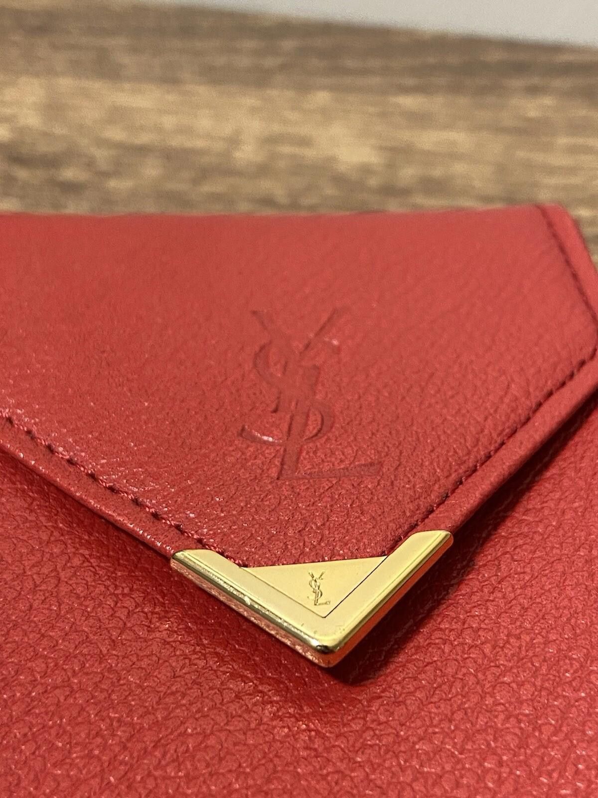 Saint Laurent Paris YSL Saint Laurent red gold cigarette case multi pouch, good Size ONE SIZE - 8 Thumbnail