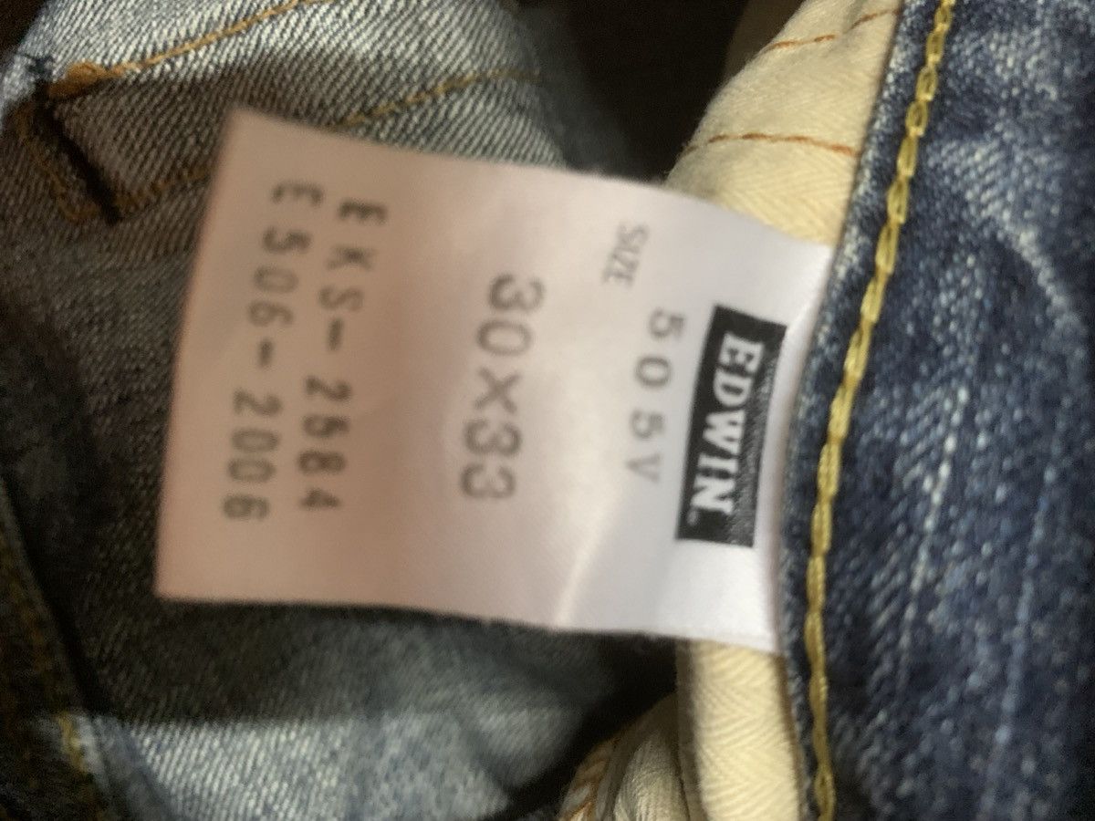 Japanese Brand Edwin 505v selvedge distressed Size US 30 / EU 46 - 5 Thumbnail