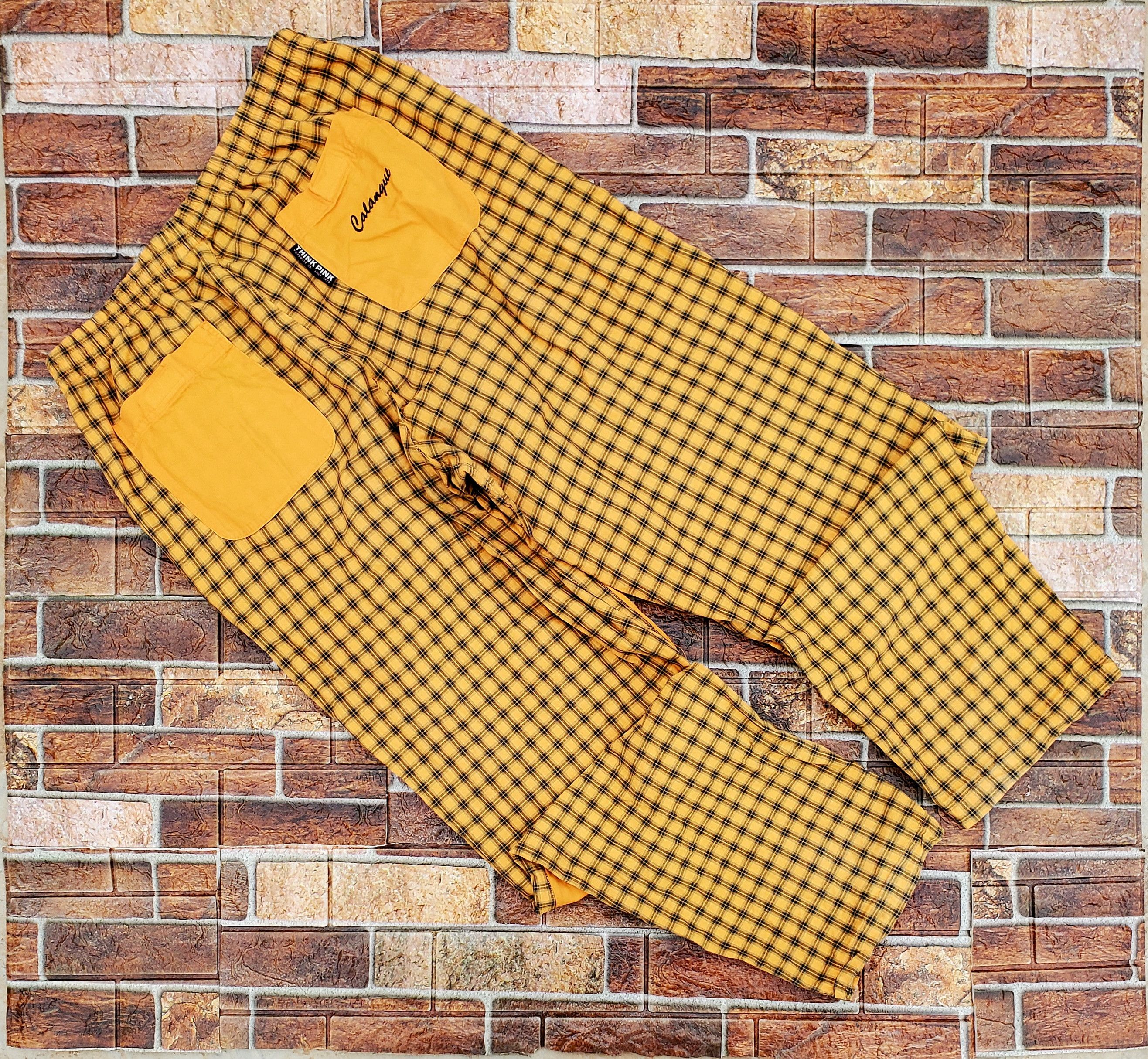 Vintage Think Pink vintage yellow pants Size US 34 / EU 50 - 2 Thumbnail