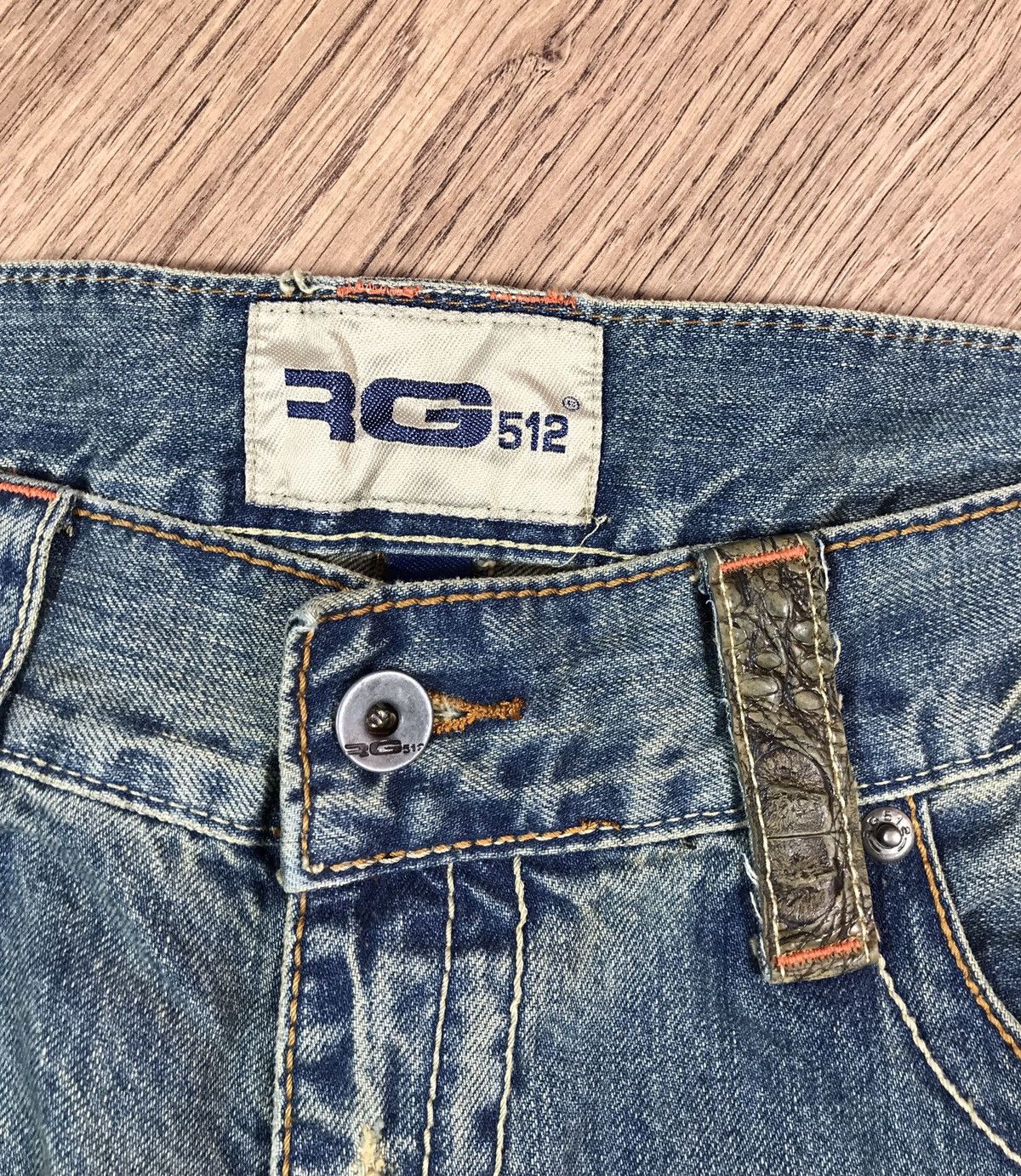 Japanese Brand RH 512 Distressed Jeans Vintage Size US 36 / EU 52 - 10 Thumbnail