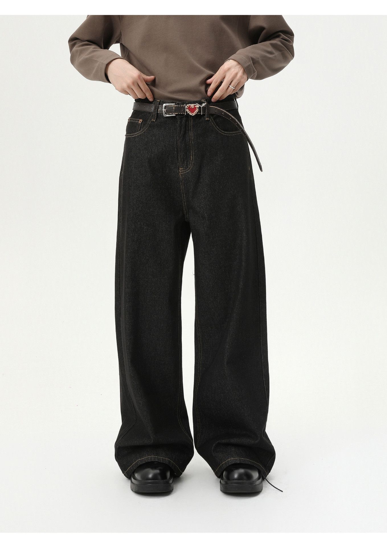 Japanese Brand Retro Vibe casual straight leg wide-leg loose jeans Size US 32 / EU 48 - 2 Thumbnail