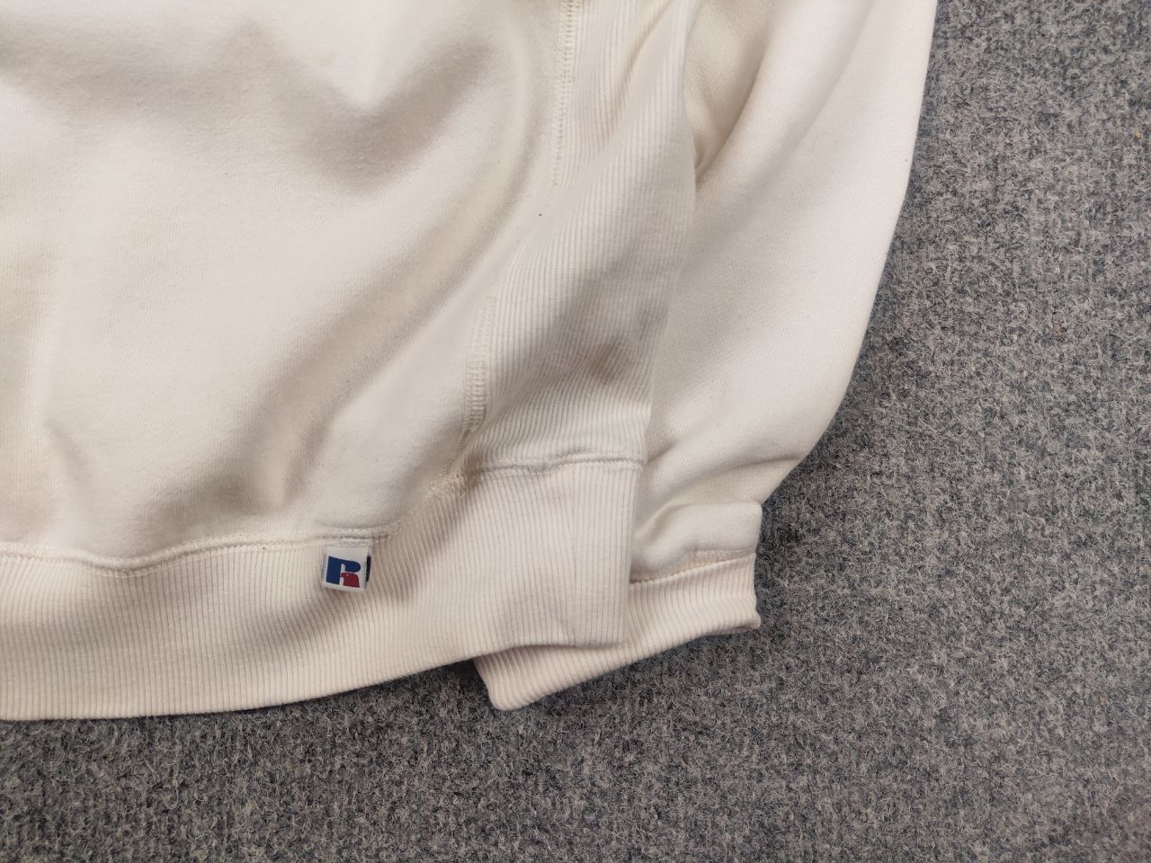 Russell Athletic Russell Athletic Big Logo Beige Hoodie Vintage USA Style Size US M / EU 48-50 / 2 - 5 Thumbnail