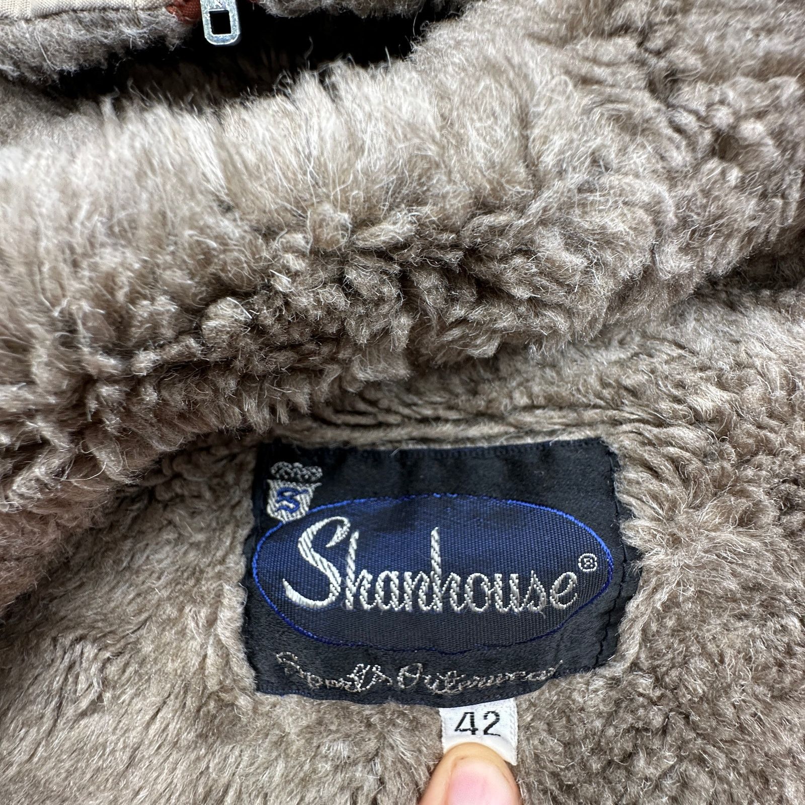 Other Vintage 60s 70s Shanhouse Faux Fur Lined Coat Men 42 Large Size US L / EU 52-54 / 3 - 2 Thumbnail