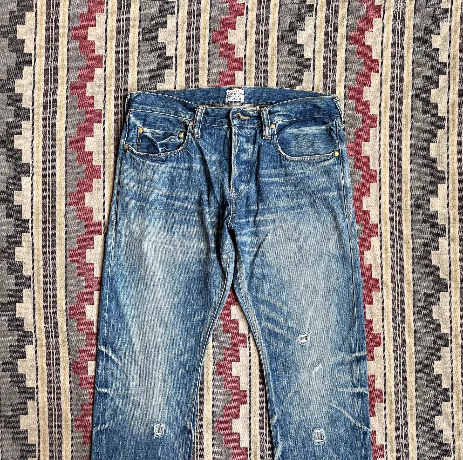 Prps Prps Noir P85P02FBL Heavy Wash Distressed Jeans 32 Size US 32 / EU 48 - 3 Thumbnail