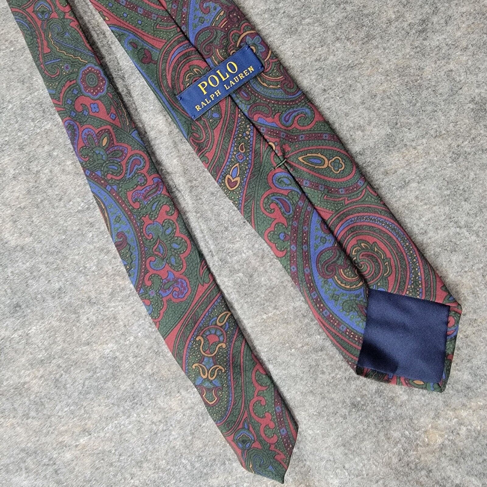 Polo Ralph Lauren Polo Ralph Lauren Silk Slim Skinny Neck Tie Paisley Size ONE SIZE - 3 Thumbnail