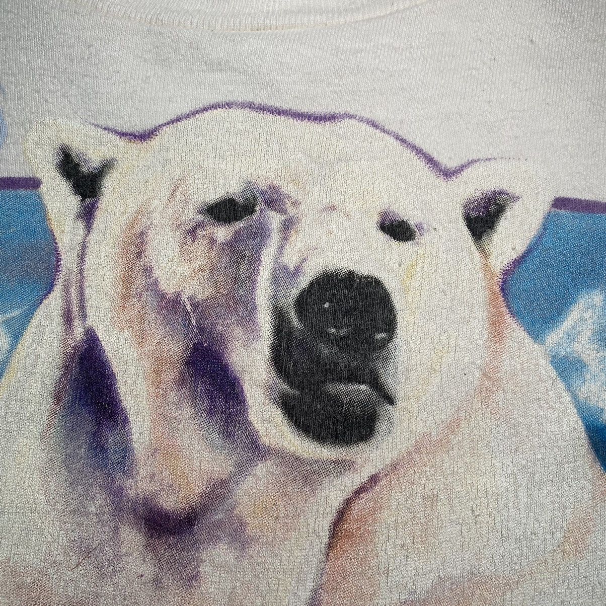 Habitat × Vintage Vintage 90’s Sea World Polar Bear Alloverprint T Shirt Size US XL / EU 56 / 4 - 8 Thumbnail