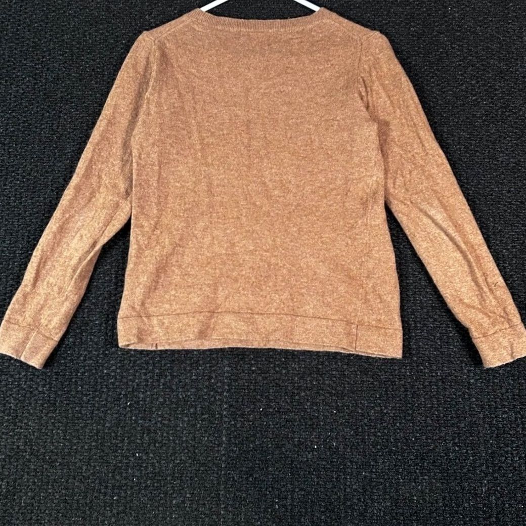 J.Crew J. Crew Mercantile Womens Small Brown Wool Blend Crewneck Sweater M85 Size S / US 4 / IT 40 - 2 Thumbnail