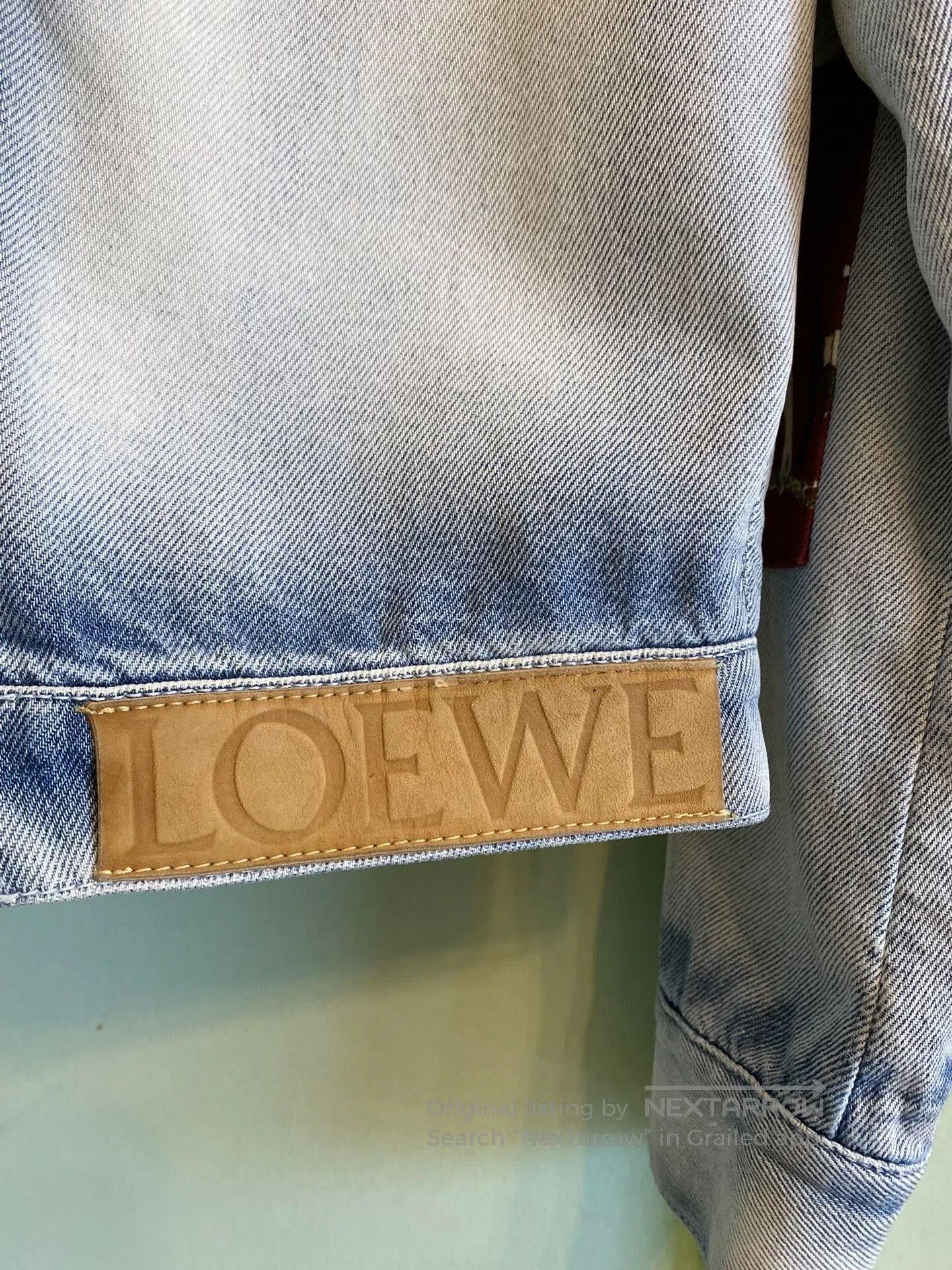 Loewe Loewe Graffiti Floral Cropped Denim Jacket. Size M / US 6-8 / IT 42-44 - 3 Thumbnail