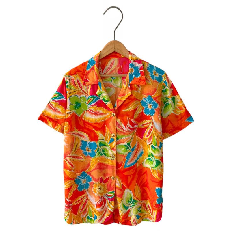 Vintage Vintage shirt with flower patterns Size M / US 6-8 / IT 42-44 - 5 Thumbnail