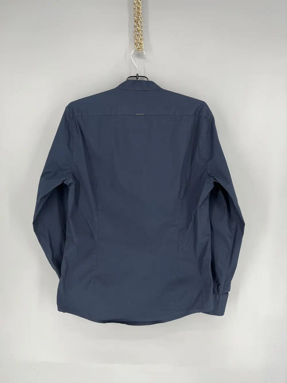 Antony Morato MENS ANTONY MORATO Slim Navy Black Button Casual Dress Shirt Size US M / EU 48-50 / 2 - 8 Thumbnail