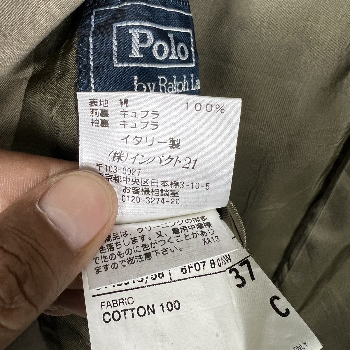 Polo Ralph Lauren Polo Ralph Lauren Blue Label Made In Italy Size US M / EU 48-50 / 2 - 14 Thumbnail